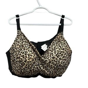 Déesse Lounge Bra Wireless Comfort Bra - Animal Print 48DD